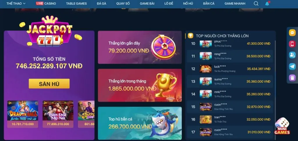 Hoàn trả hàng tuần/tháng VIP 18win1