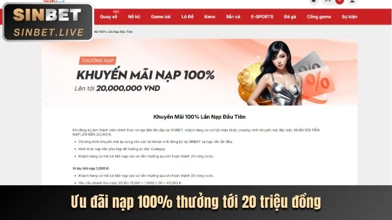 Khuyến mãi nạp lại hàng ngày bắn cá 18win1